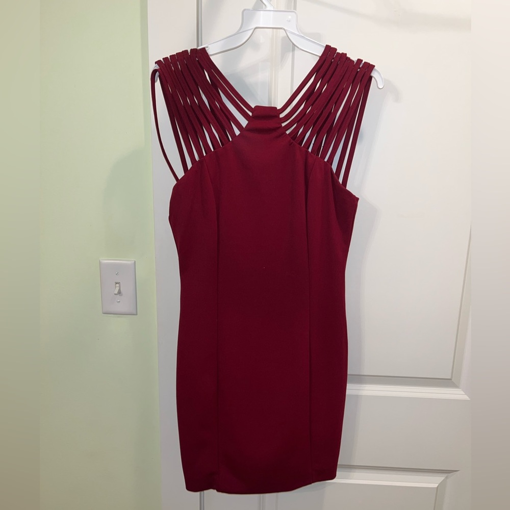 Fab’rik strappy crimson dress